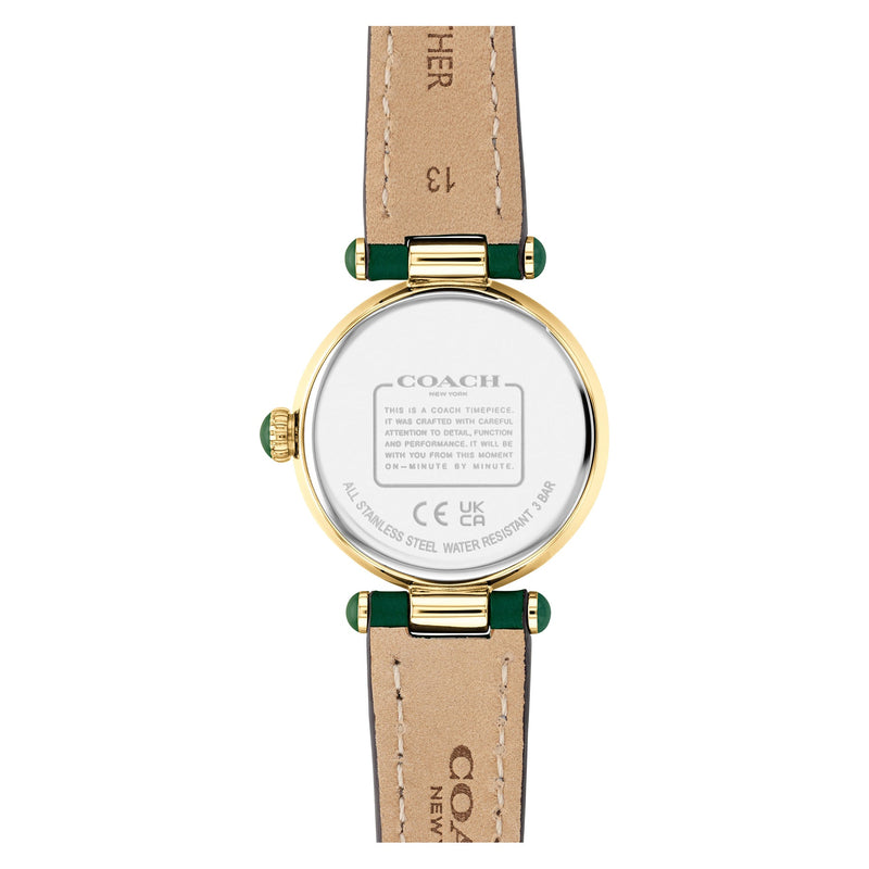 Coach Cary Green Leather Strap Women's Watch 14503894 - Watches of America #4