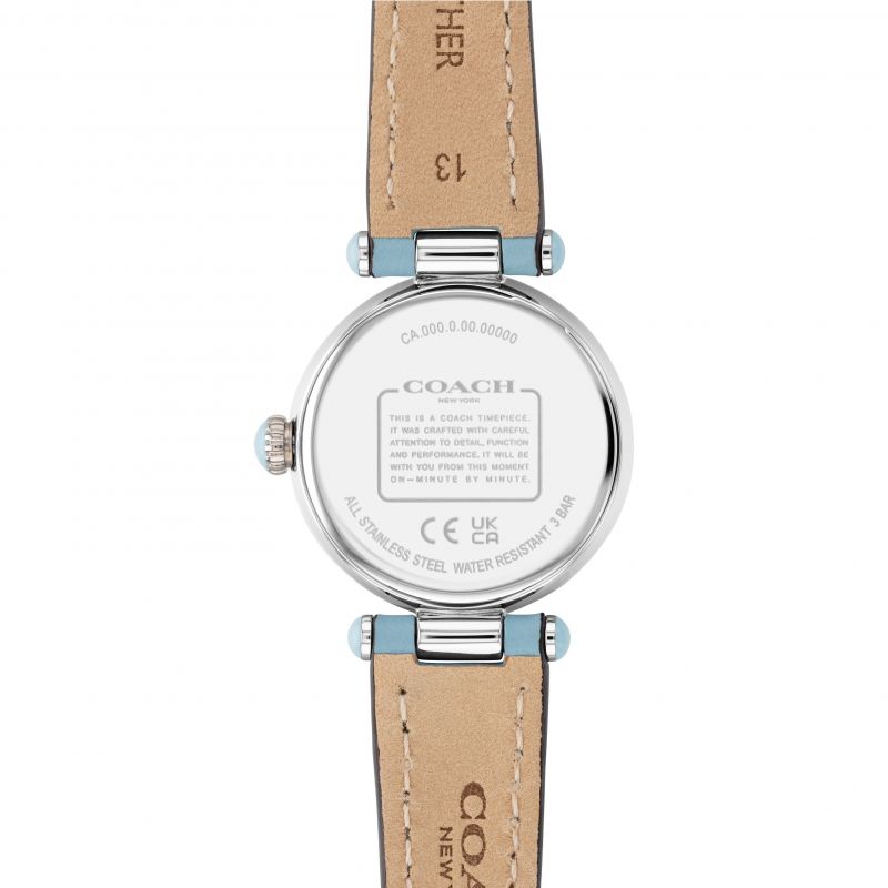 Coach Cary Blue Leather Strap Women's Watch 14503895 - Watches of America #3