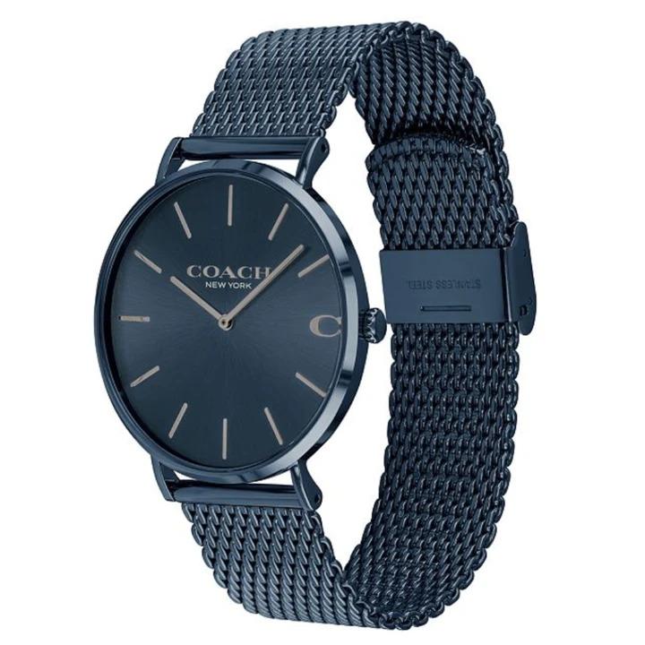 Coach Charles Stainless Steel Navy Blue Men's Watch 14602146 - Watches of America #2