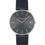 Coach Charles Navy Strap Grey Dial Men's Watch  14602150 - Watches of America