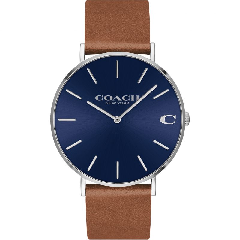 Coach Charles Brown Leather Men's Watch  14602151 - Watches of America