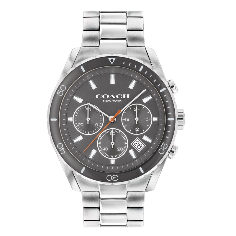 Coach Preston Chronograph Silver Men's Watch  14602515 - Watches of America