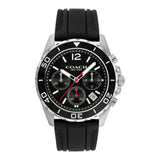 Coach Kent Chronograph Black Silicon Strap Men's Watch  14602565 - Watches of America