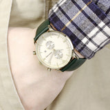 Emporio Armani Green Leather Men's Watch#AR1722 - Watches of America #4