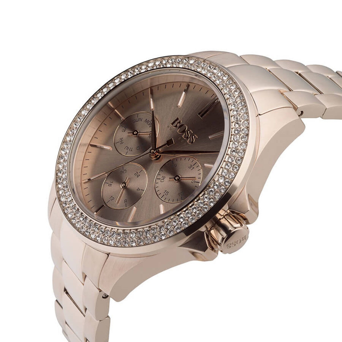 Hugo boss ladies watches rose gold best sale