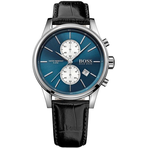Hugo Boss Jet Chronograph Black Leather Men's Watch  1513283 - Watches of America