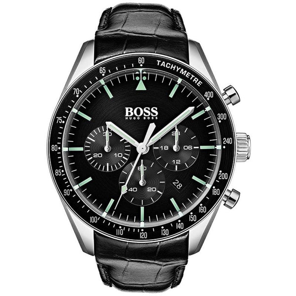 Hugo Boss Trophy Chronograph Black Dial Men's Watch  1513625 - Watches of America