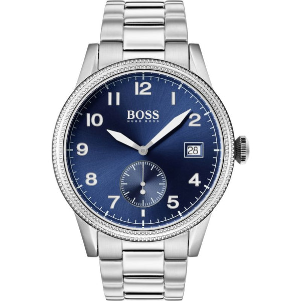 Hugo boss blue dial men's watch hotsell