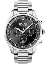 Hugo Boss Pioneer Silver Stainless Steel Men's Watch  1513712 - Watches of America