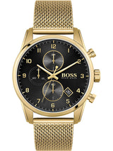 Hugo Boss Skymaster Gold Mesh Men's Watch  1513838 - Watches of America