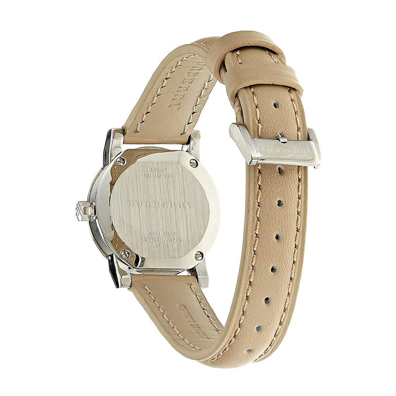 Burberry The City Beige Leather Strap Quartz Women's Watch BU9207 - Watches of America #2