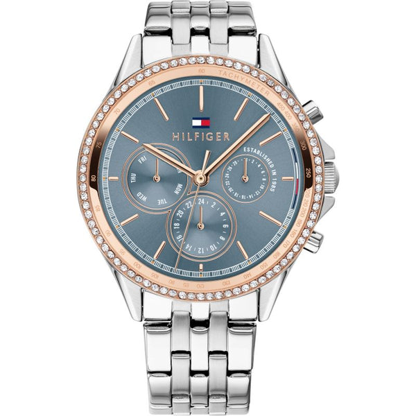 Tommy Hilfiger Crystal Blue Dial Ladies Watch  1781976 - Watches of America