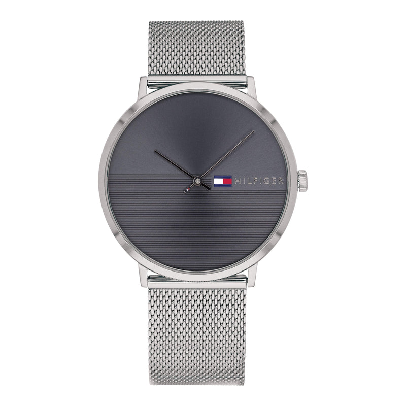 Tommy Hilfiger Men's Silver Mesh Watch  1791465 - Watches of America