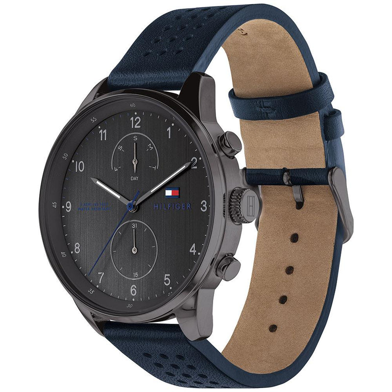 Tommy Hilfiger Blue Leather Men's Watch 1791578 - Watches of America #3
