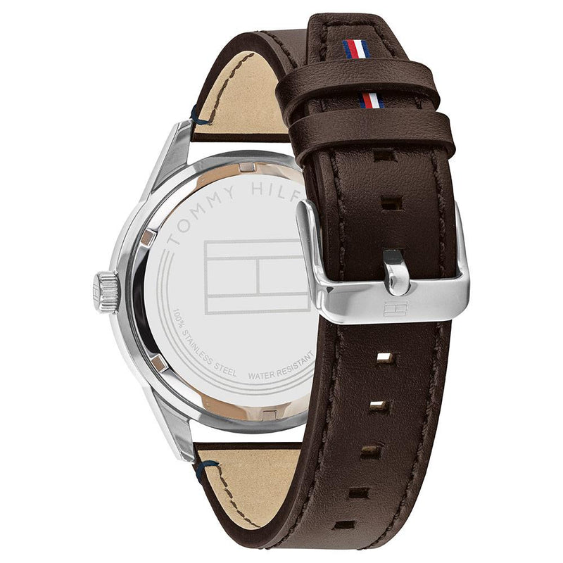 Tommy Hilfiger Multi-function Brown Leather Men's Watch 1791637 - Watches of America #4