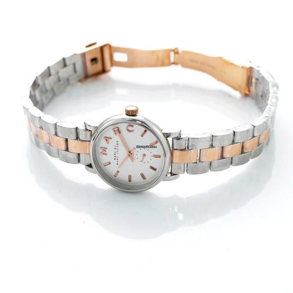 Reloj Marc By Marc Jacobs Baker para mujer, esfera blanca, MBM3331