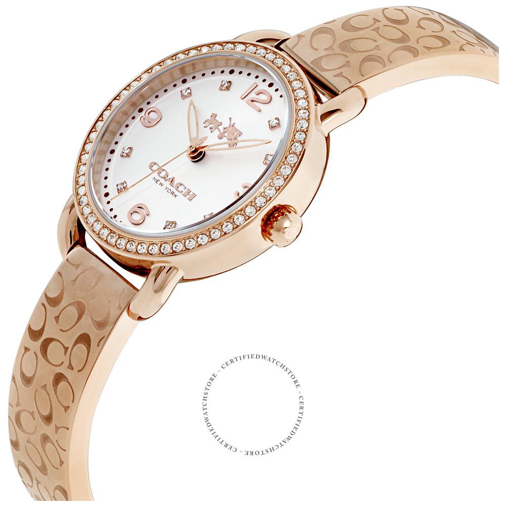 Coach women's delancey watch rose gold best sale