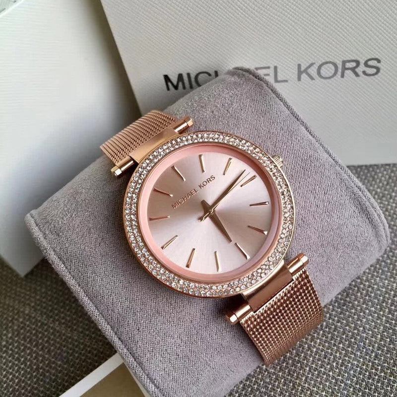 Michael Kors Darci Rose Gold Mesh Strap Ladies Watch Women s Watch MK3 Watches of America