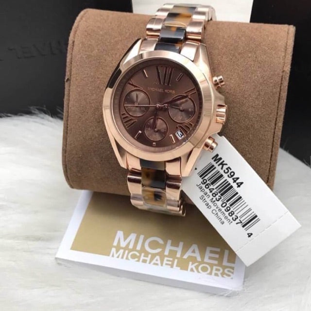 Michael Kors Bradshaw Chronograph Brown Dial Ladies Watch MK5944 - Watches of America #5