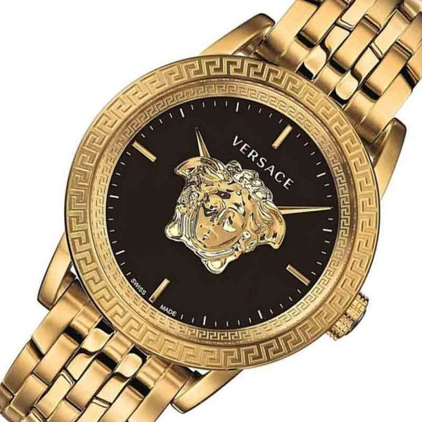 Versace Gold Stainless Steel Black Dial Men's Watch VERD00818 - Watches of America #2