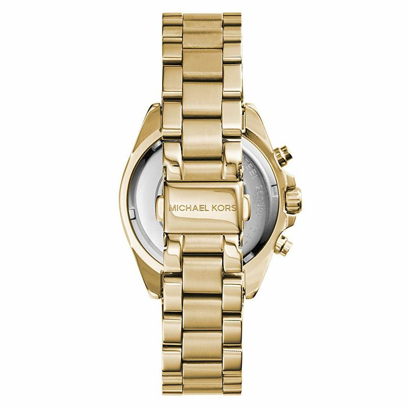 Michael Kors Mini Bradshaw Reloj cronógrafo dorado para mujer MK6267
