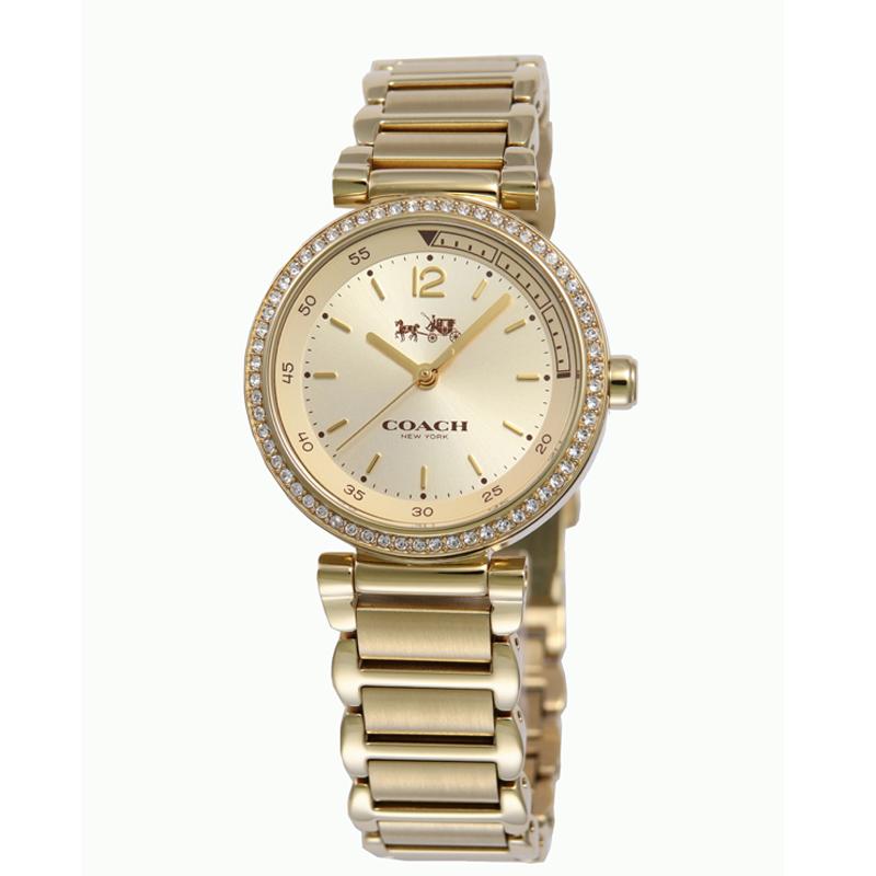 Coach 1941 Sport Gold Diamond Ladies Watch  14502195 - Watches of America