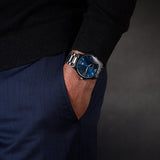 Reloj Emporio Armani de cuarzo con esfera azul para hombre AR11227