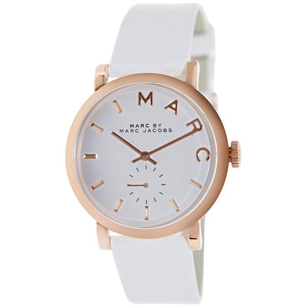 Marc By Marc Jacobs Baker MBM1283 - Reloj para mujer con esfera blanca