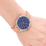 Skagen Hagen Blue Dial Tan Leather Ladies Watch SKW2355