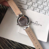 Skagen Tanja Silver Dial Brown Leather Ladies Watch SKW2514 - Watches of America #3