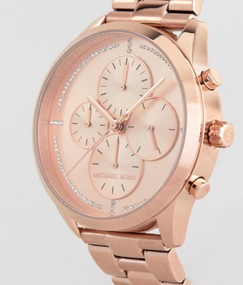 Michael Kors Slater Reloj cronógrafo de cristal para mujer MK6521