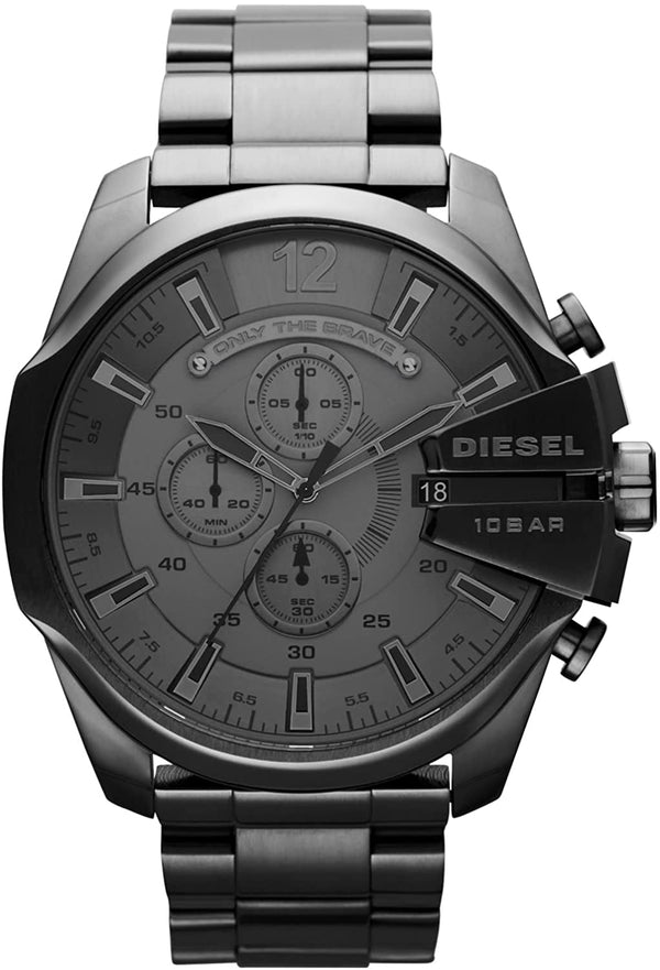 Diesel Mega Chief Chronograph Grey Dial Gunmetal Men's Watch DZ4282 (Defect)