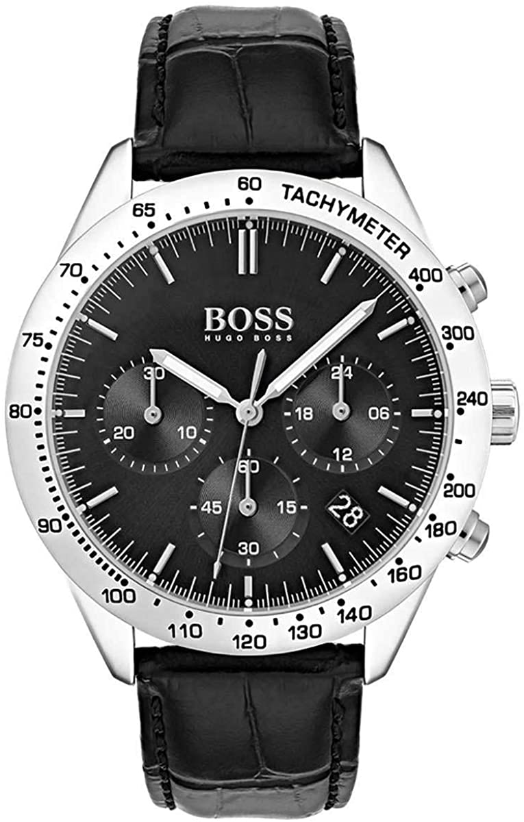 Hugo Boss Men's Talent Black Dial Chronograph Watch HB1513579 - Watches of America #2