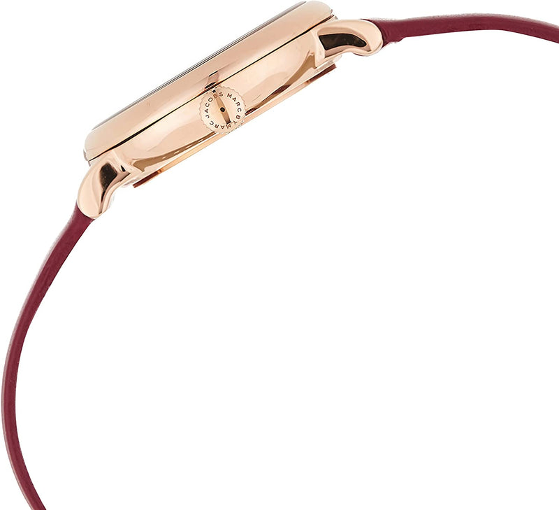 Marc by Marc Jacobs Women's Red Dial Leather Band Watch MBM1271 - Watches of America #3