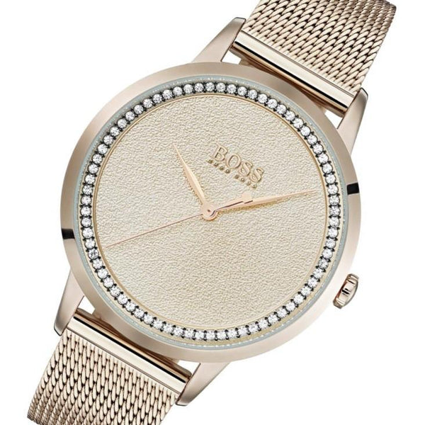 Hugo Boss Classic Gold Dial Ladies Watch 1502464 - Watches of America #2