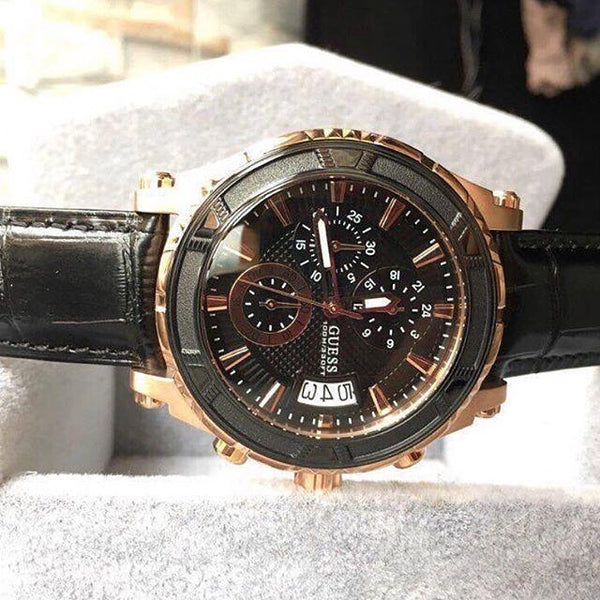 Guess Pinnacle Chronograph Black Dial Men's Watch#W0673G5 - Watches of America #2