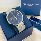 Tommy Hilfiger Reloj analógico con esfera azul para hombre 1791505