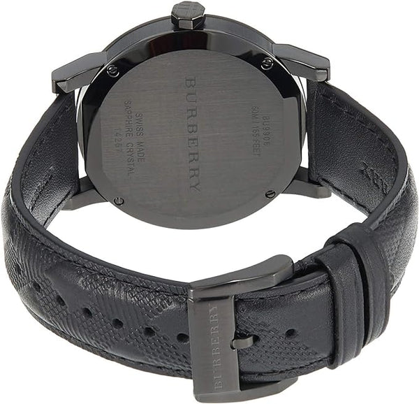 Burberry City Black Leather Strap Men's Watch BU9906 - Watches of America #2