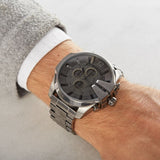 Diesel Mega Chief Chronograph Grey Dial Gunmetal Men's Watch DZ4282 (Defect)