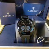 Reloj Maserati Traguardo Cronógrafo Negro/Esfera Azul Hombre R8871612006