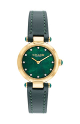 Coach Cary Emerald Green Leather Strap Women's Watch  14503951 - Watches of America