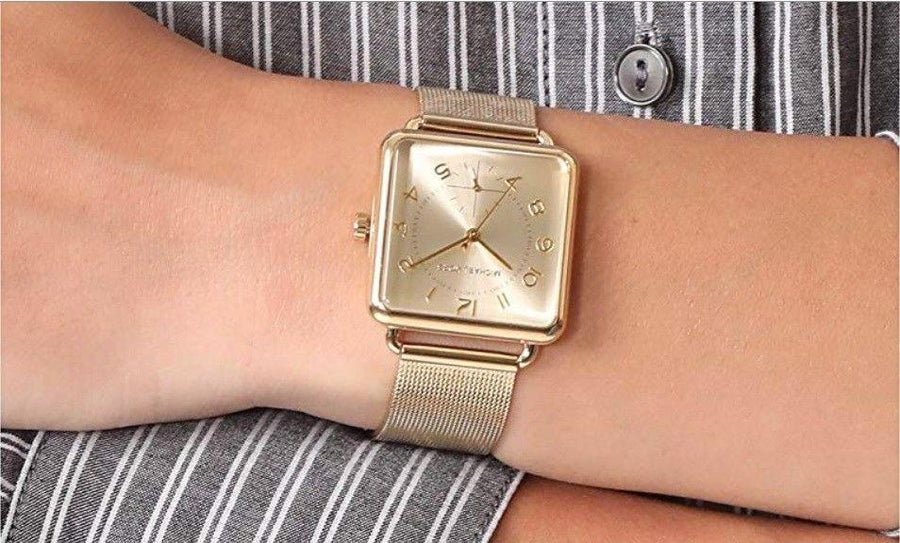 Michael Kors Brenner Square Gold Tone Women's Watch MK3663