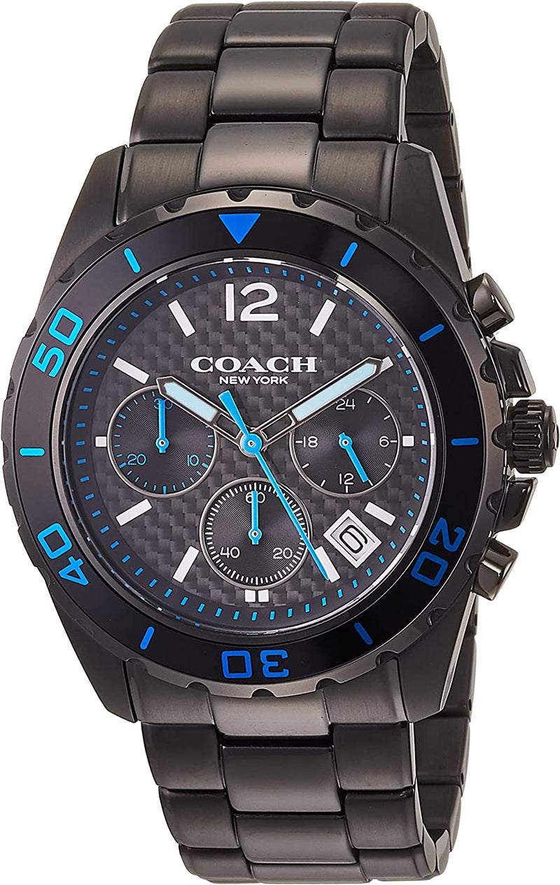 Coach Kent Chronograph Black & Blue Men's Watch  14602562 - Watches of America