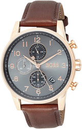 Hugo Boss Men  Year-Round Chronograph Quartz Brown Watch  HB1513496 - Watches of America