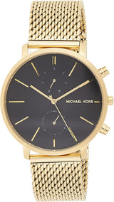 Michael Kors Jaryn Reloj de hombre con esfera negra MK8503