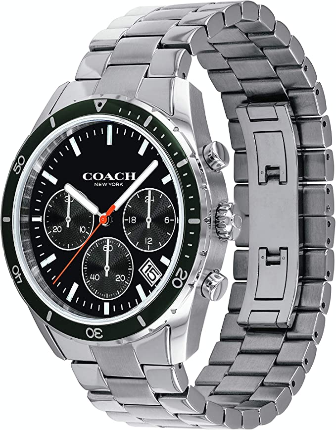 Coach Thompson Silver Black Dial Sports Men's Watch 14602385 - Watches of America #2