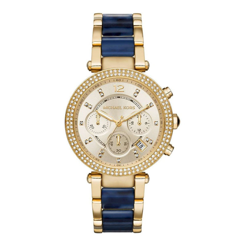 Michael Kors Parker Reloj multifunción con esfera de champán para mujer MK6238