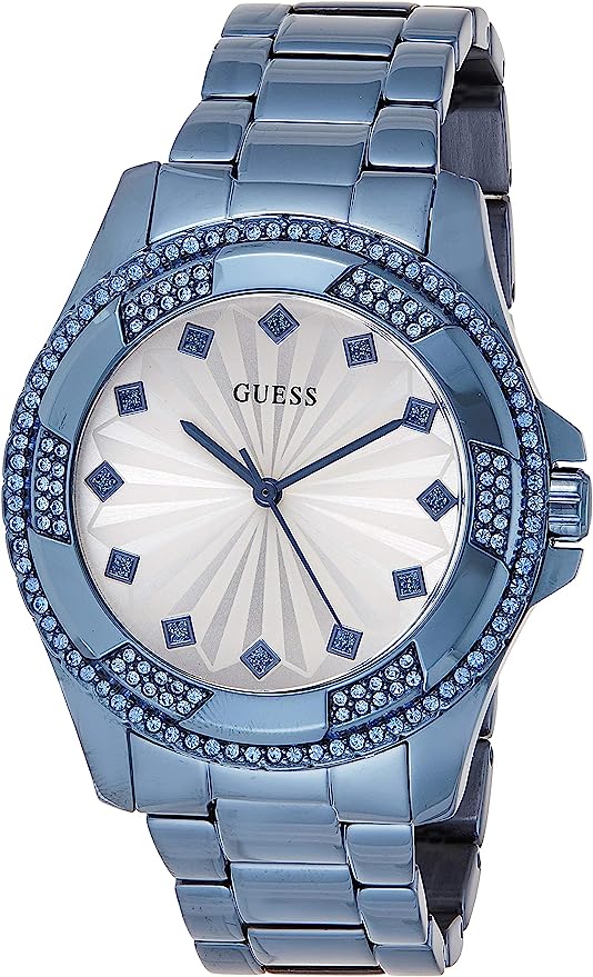 Guess Pinwheel Women's White Dial Stainless Steel Band  Women's Watch  W0702L1 - Watches of America