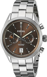 Fossil Del Rey Smoke Stainless Steel Brown Dial Men's Watch  CH2992 - Watches of America