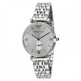 Reloj Emporio Armani Classic con esfera plateada para hombre AR1819